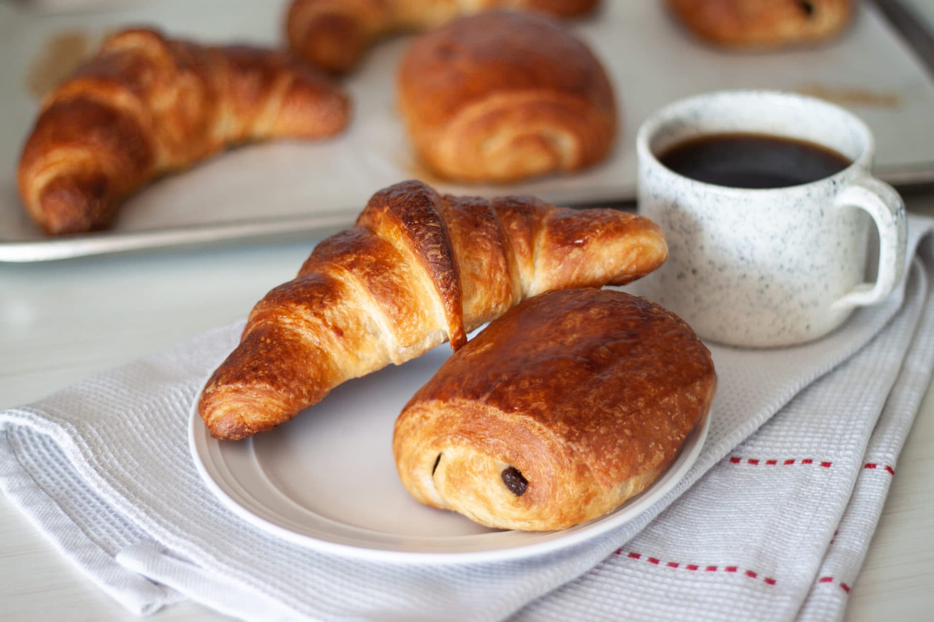 Pains au chocolat pur beurre, prêt à cuire au four PC