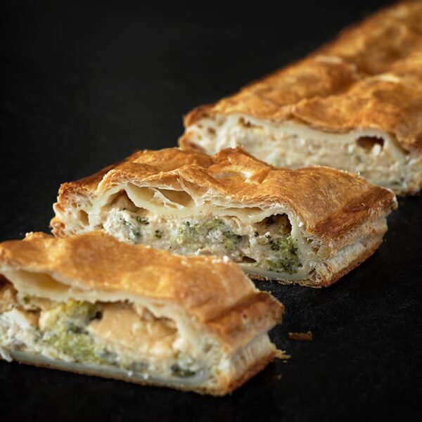 Chicken & broccoli puff