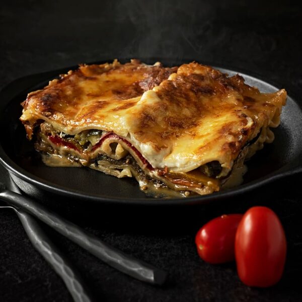 Roasted vegetables lasagna
